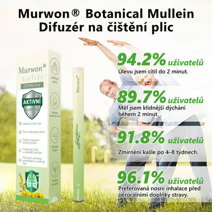 🇨🇿 Vysoce kvalitní český produkt s doručením po celé ČR ❤️ Murwon® bylinný inhalátor pro očistu plic🥐(👨‍⚕️ Účinná pomoc při: kašli, bolesti v krku, dušnosti, zahlenění, ucpaném nosu, zánětu průdušek, alergických příznacích a plicních potížích)🍈