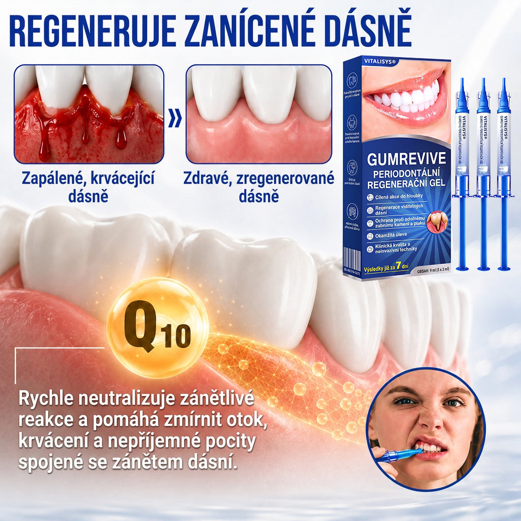 🇨🇿 VITALISYS®🦷 𝑮𝒖𝒎𝑹𝒆𝒗𝒊𝒗𝒆 Parodontální regenerační gel🍇