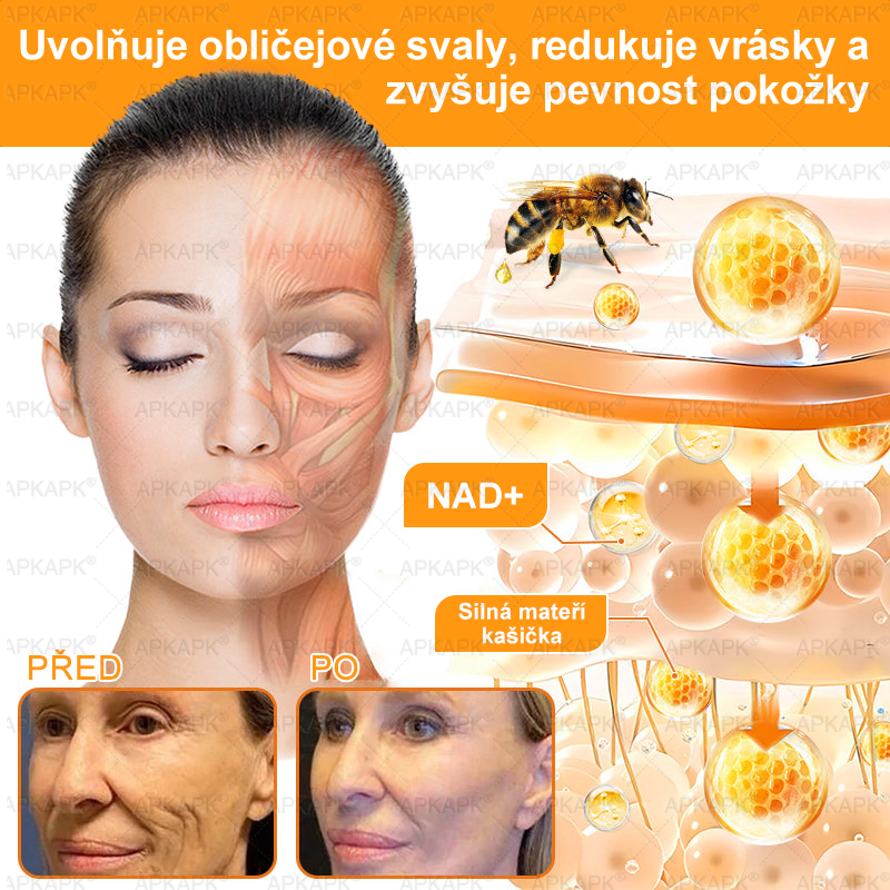 Lenaro® Krém s včelím jedem na obnovu pokožky 🍀 pomáhá při řešení kožních problémů, jako jsou: vrásky, jizvy, pigmentové skvrny, strie, akné, lupénka, ekzém, kožní léze, podráždění, záněty a další kožní potíže.