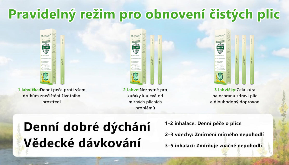 🇨🇿 Vysoce kvalitní český produkt s doručením po celé ČR ❤️ Murwon® bylinný inhalátor pro očistu plic🥐(👨‍⚕️ Účinná pomoc při: kašli, bolesti v krku, dušnosti, zahlenění, ucpaném nosu, zánětu průdušek, alergických příznacích a plicních potížích)🍈