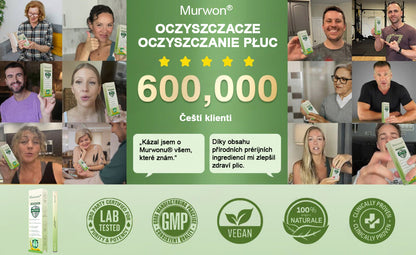 🇨🇿 Vysoce kvalitní český produkt s doručením po celé ČR ❤️ Murwon® bylinný inhalátor pro očistu plic🥐(👨‍⚕️ Účinná pomoc při: kašli, bolesti v krku, dušnosti, zahlenění, ucpaném nosu, zánětu průdušek, alergických příznacích a plicních potížích)🍈