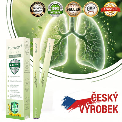 🇨🇿 Vysoce kvalitní český produkt s doručením po celé ČR ❤️ Murwon® bylinný inhalátor pro očistu plic🥐(👨‍⚕️ Účinná pomoc při: kašli, bolesti v krku, dušnosti, zahlenění, ucpaném nosu, zánětu průdušek, alergických příznacích a plicních potížích)🍈