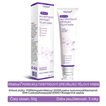 Vitalisys®🍋 PDRN Multi-Peptide Masážní tělový krém s válečkem — proti stárnutí, hydratuje, zpevňuje a liftinguje pokožku, podporuje regeneraci, sjednocuje tón pleti a pečuje o nedokonalosti a tmavé skvrny.