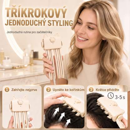 🔥🔥 Přes 48 tis. prodaných kusů 💇 Bezdrátový vyhřívaný skřipec pro zvětšení objemu u kořínků, přenosný stylingový nástroj na cesty pro jemné a zplihlé vlasy