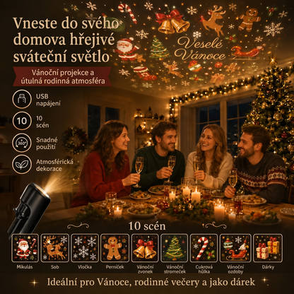 Vitalisys® 5D Chytrý Hvězdný Projektor 🌌 – 30+ dynamických scén a ovládání přes aplikaci 🔥