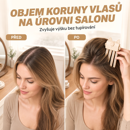 Přes 48 tis. prodaných kusů 💇 Bezdrátový vyhřívaný skřipec pro zvětšení objemu u kořínků, přenosný stylingový nástroj na cesty pro jemné a zplihlé vlasy 💫