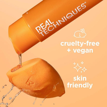 Real Techniques Miracle hloubkově čisticí gel, šampon na čištění kosmetických štětců a houbiček, veganský a cruelty-free, lahvička 118 ml