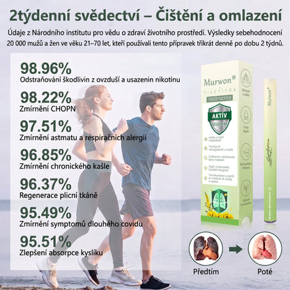 🇨🇿 Vysoce kvalitní český produkt s doručením po celé ČR ❤️ Murwon® bylinný inhalátor pro očistu plic🥐(👨‍⚕️ Účinná pomoc při: kašli, bolesti v krku, dušnosti, zahlenění, ucpaném nosu, zánětu průdušek, alergických příznacích a plicních potížích)🍈