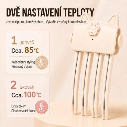 💎💎 Přes 48 tis. prodaných kusů 💇 Bezdrátový vyhřívaný skřipec pro zvětšení objemu u kořínků, přenosný stylingový nástroj na cesty pro jemné a zplihlé vlasy