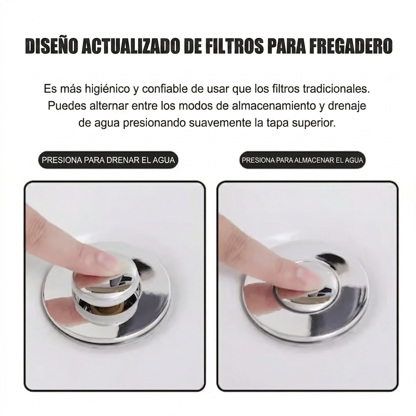 👑Último día de promoción 49% de descuento👑Colador emergente para desagüe de lavabo--🛀Elimina malos olores y evita obstrucciones
