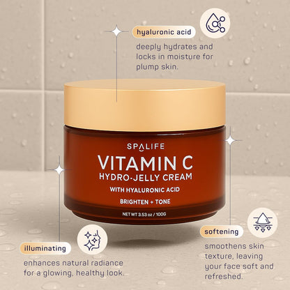 SpaLife Beauty hydratační hydro-želé pleťový krém s vitamínem C a kyselinou hyaluronovou