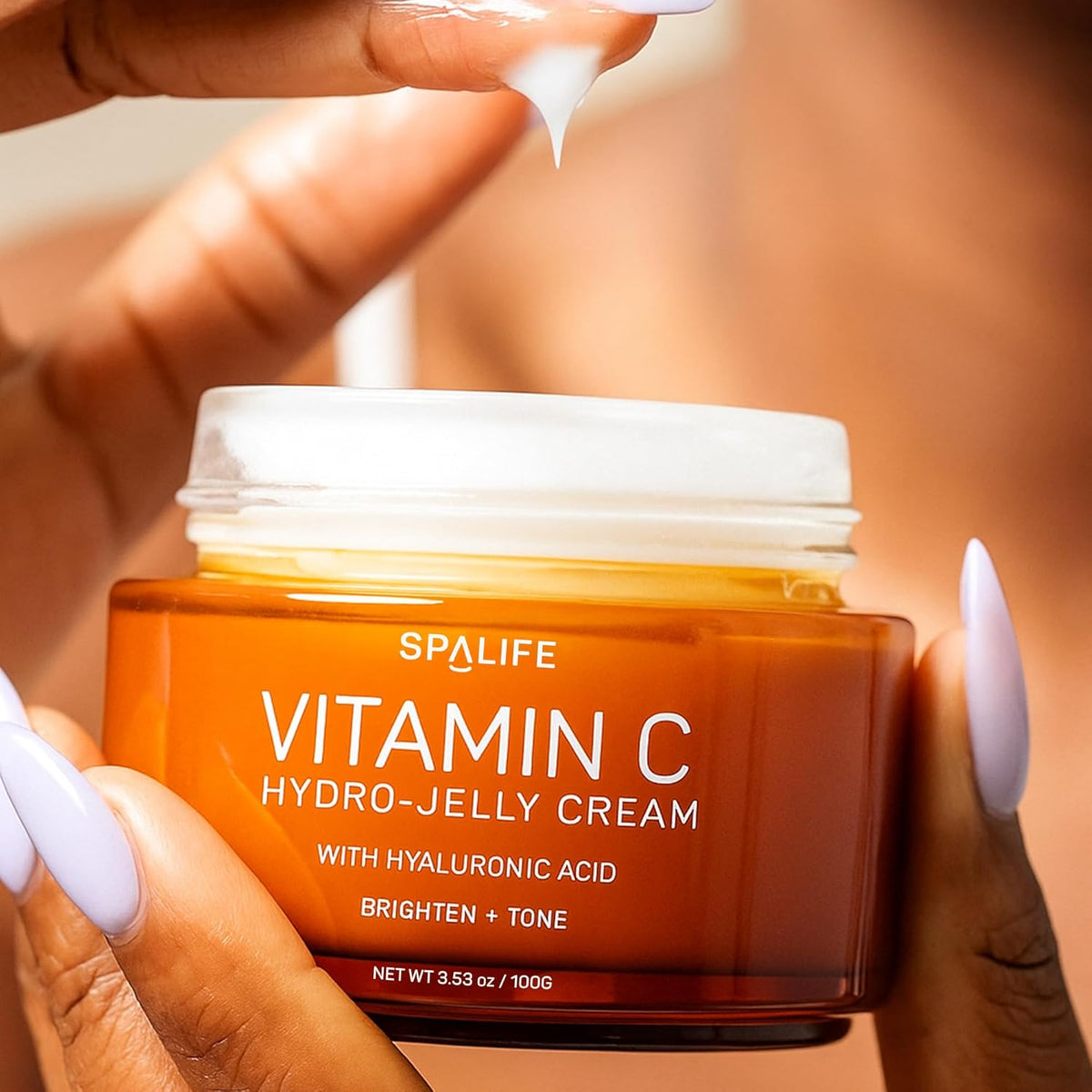 SpaLife Beauty hydratační hydro-želé pleťový krém s vitamínem C a kyselinou hyaluronovou