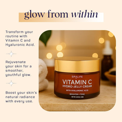 SpaLife Beauty hydratační hydro-želé pleťový krém s vitamínem C a kyselinou hyaluronovou