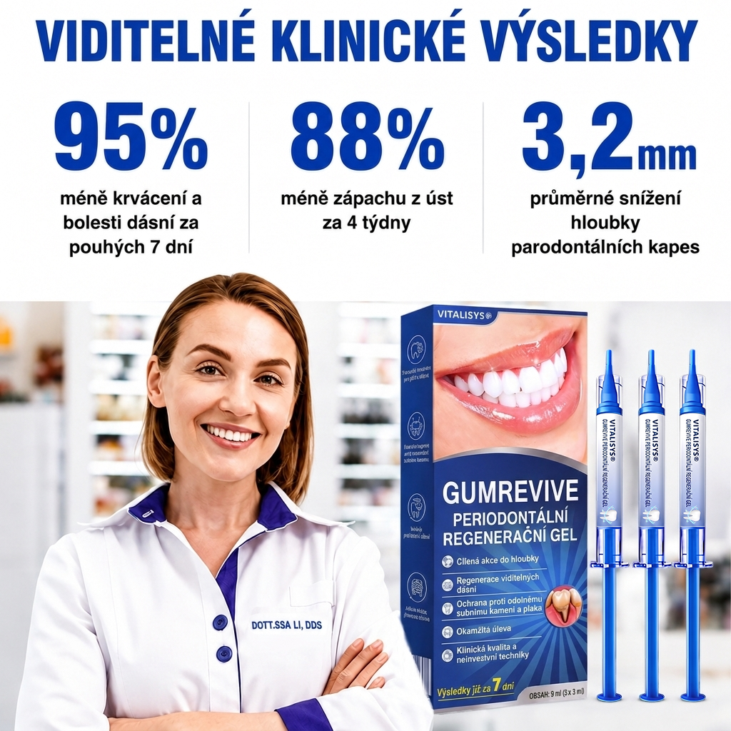🇨🇿 VITALISYS®🦷 𝑮𝒖𝒎𝑹𝒆𝒗𝒊𝒗𝒆 Parodontální regenerační gel🍇