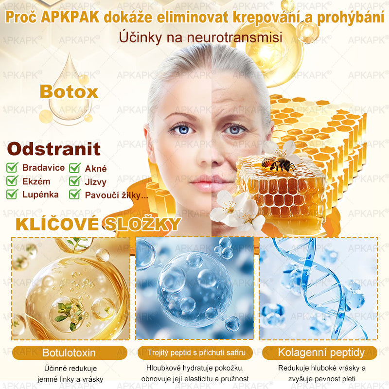 Lenaro® Krém s včelím jedem na obnovu pokožky 🍀 pomáhá při řešení kožních problémů, jako jsou: vrásky, jizvy, pigmentové skvrny, strie, akné, lupénka, ekzém, kožní léze, podráždění, záněty a další kožní potíže.